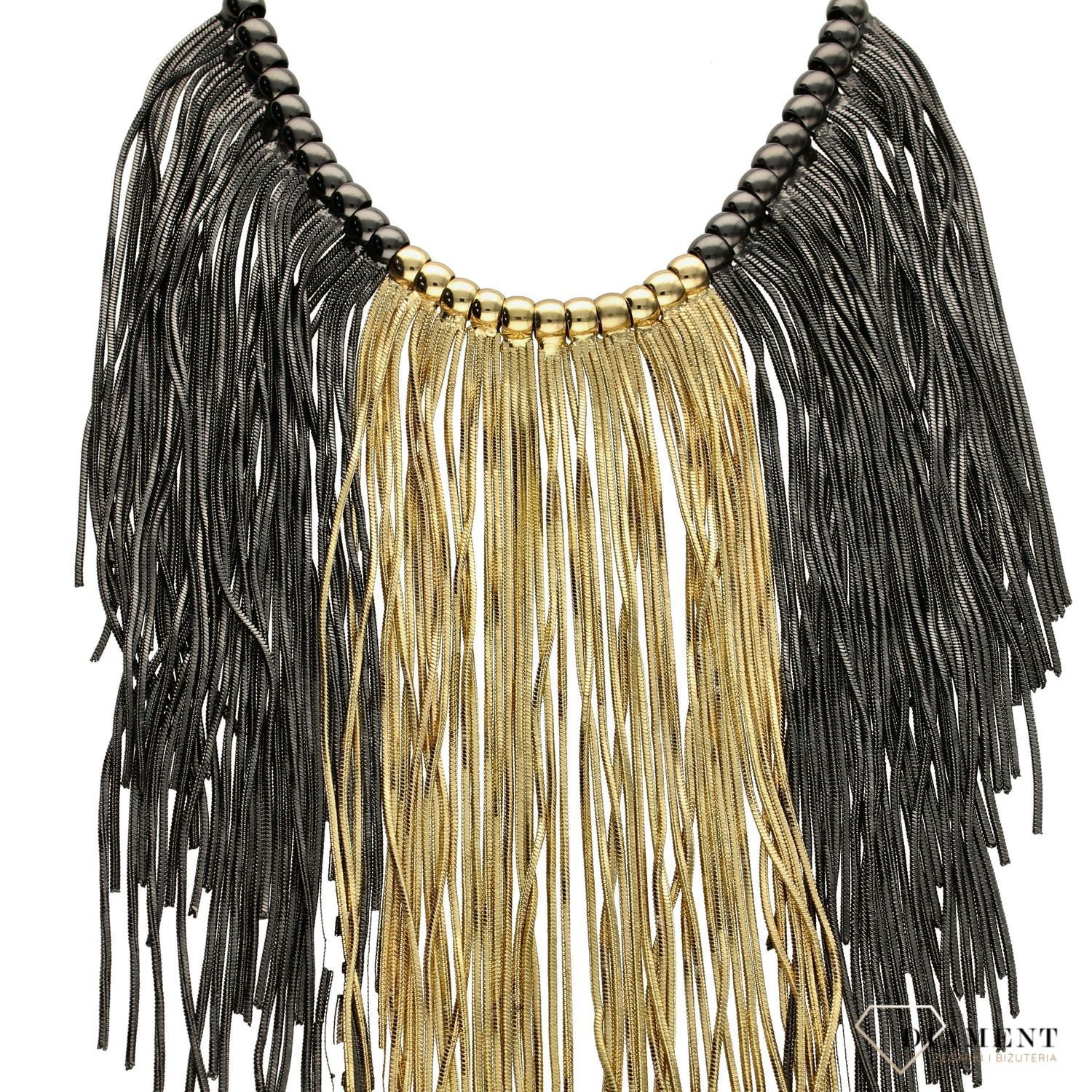 Naszyjnik damski w złoto czarnej kolorystyce.jpg