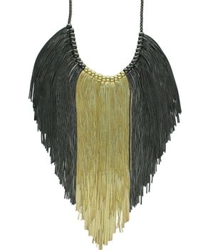 Naszyjnik damski czarno-złoty z łańcuszkami – nowoczesna elegancka biżuteria fashion.jpg