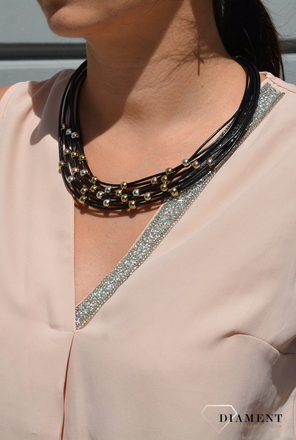 Naszyjnik damski delikatne paski z kuleczkami.jpg