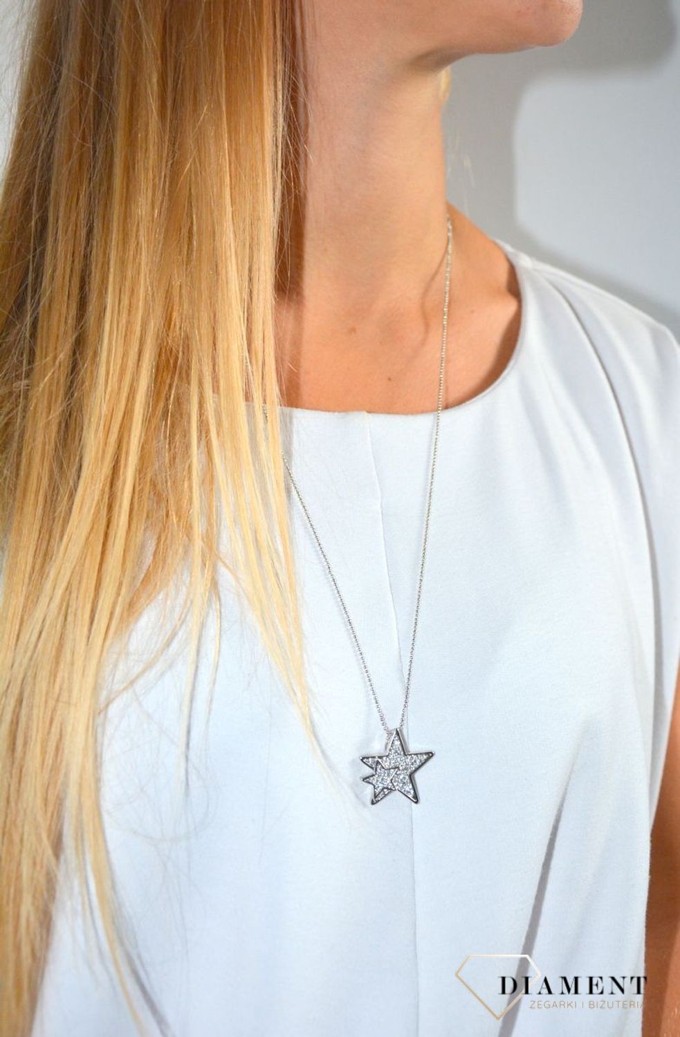 Naszyjnik damski dwie gwiazdki w cyrkonii.jpg