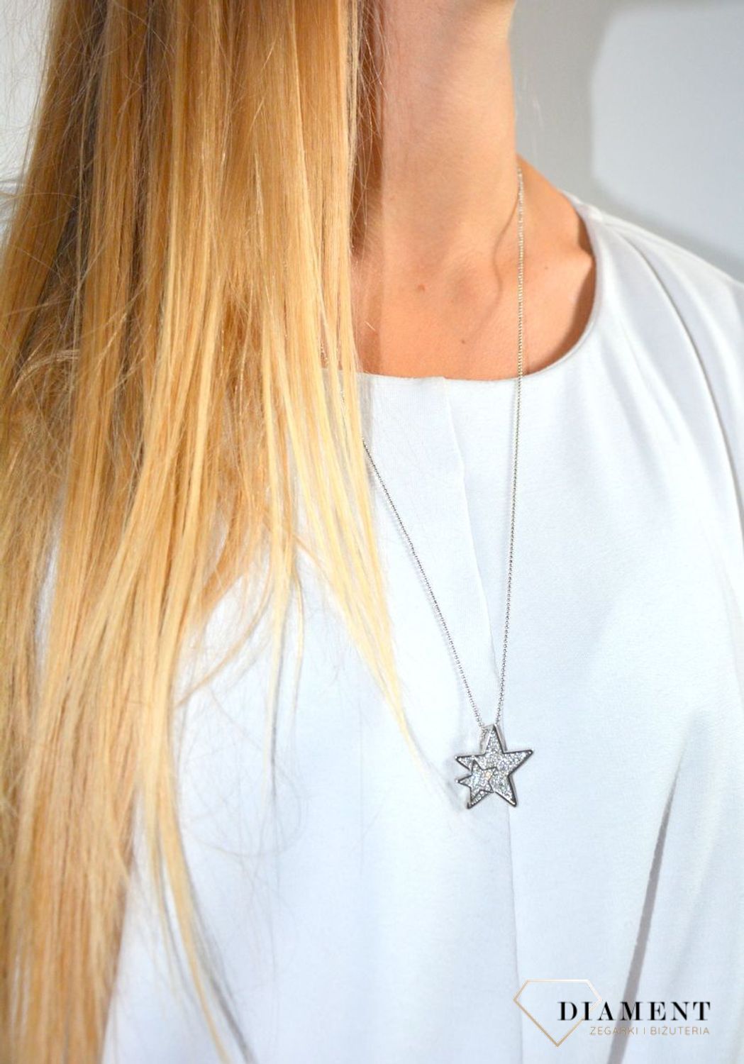 Naszyjnik damski dwie gwiazdki w cyrkonii.jpg
