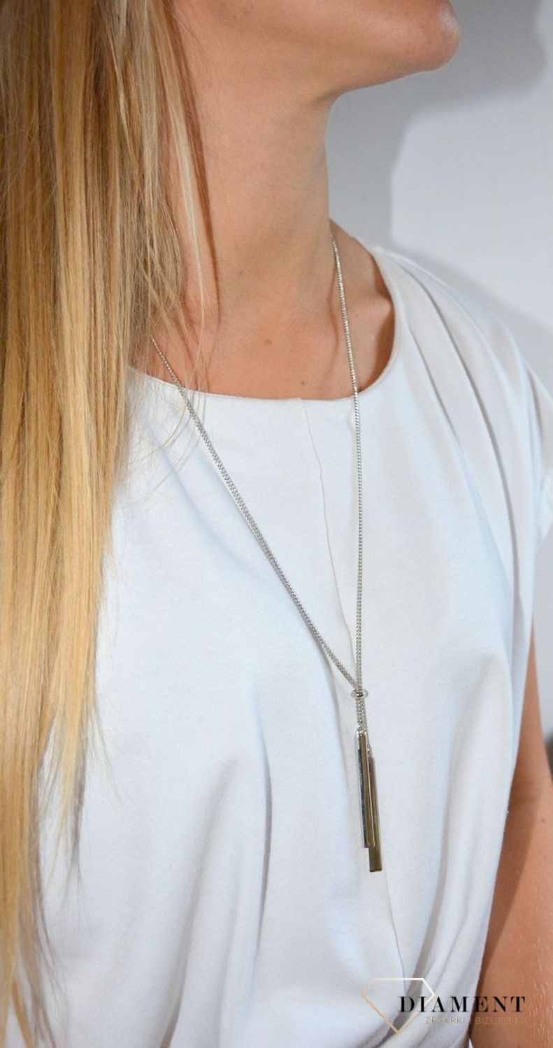 Naszyjnik damski srebrny z wiszącymi patyczkamib.jpg