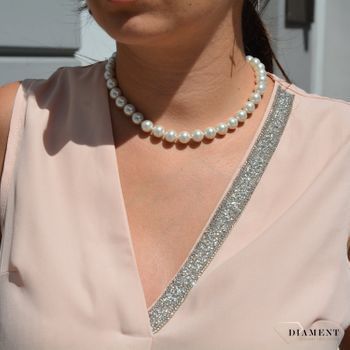 Naszyjnik damski z cyrkoniami i perłami DIA-NSZ-0187-INNE. ✅ Piękna ozdoba, która jest niezwykle elegancka ✅ (2).JPG