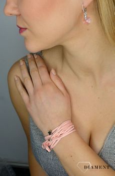 Naszyjnik choker różowy rzemyk z gwiazdką DIA-NSZ-0276-INNE. ✅ Choker na szyję ✅ Różowy długi choker na szyję ✅ Hit blogerski ✅ Naszyjnik choker różowy ✅ Nowoczesna ozdoba młodzieżowej szyi ✅1.JPG