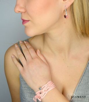 Naszyjnik choker różowy rzemyk z gwiazdką DIA-NSZ-0276-INNE. ✅ Choker na szyję ✅ Różowy długi choker na szyję ✅ Hit blogerski ✅ Naszyjnik choker różowy ✅ Nowoczesna ozdoba młodzieżowej szyi ✅2.JPG
