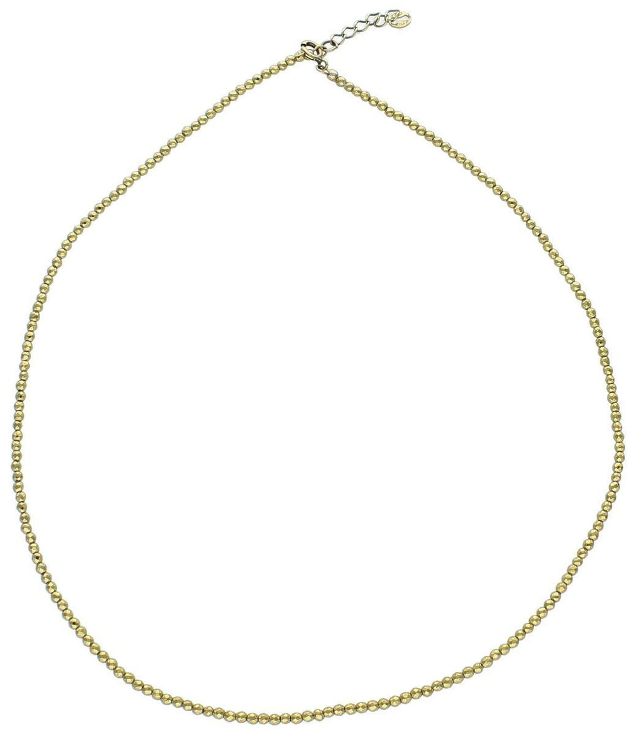 Srebrny naszyjnik 925 z hematytem tytanowym – 42 cm  Elegancka biżuteria.jpg