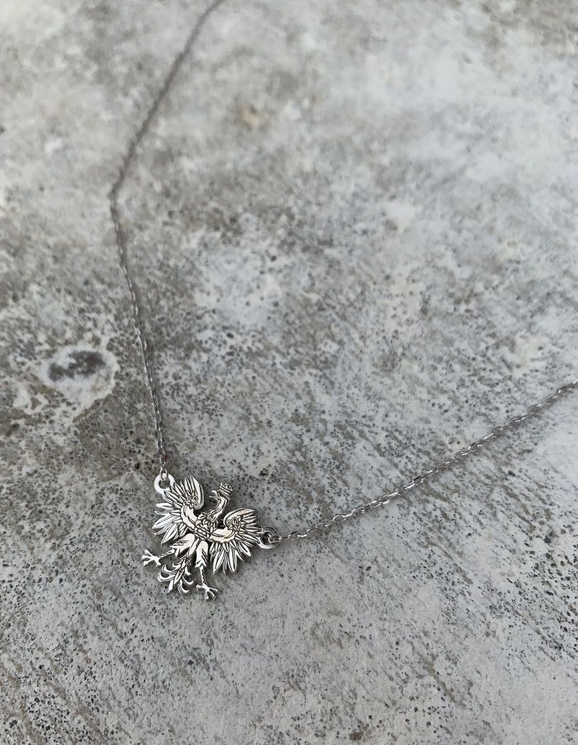 Naszyjnik celebrytka srebrny 925 orzełek b.jpg