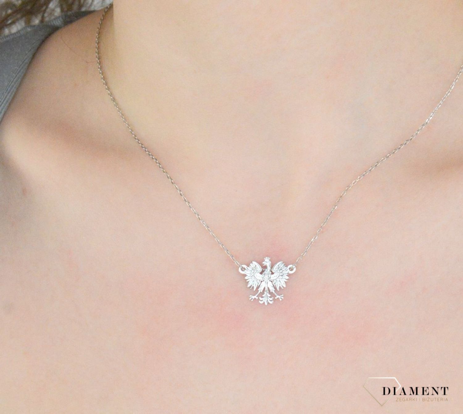 Naszyjnik celebrytka srebrny 925 orzełek b.jpg