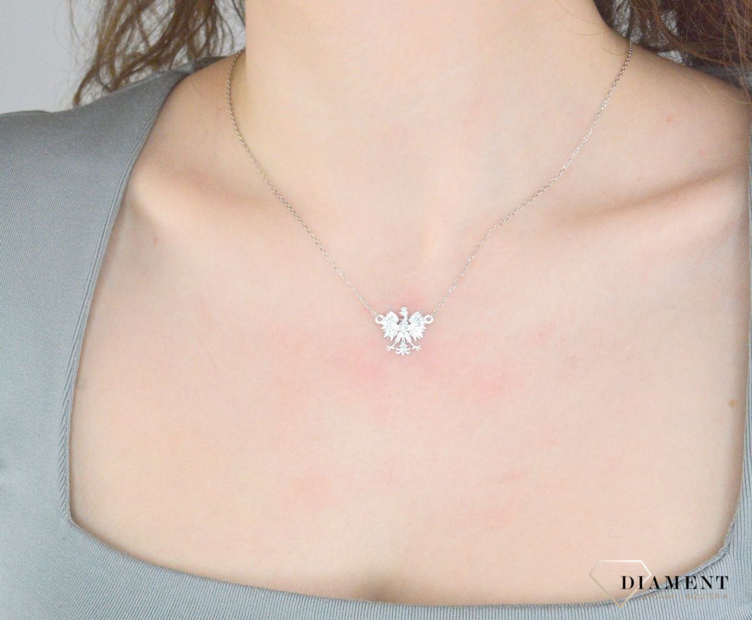 Naszyjnik celebrytka srebrny 925 orzełek b.jpg