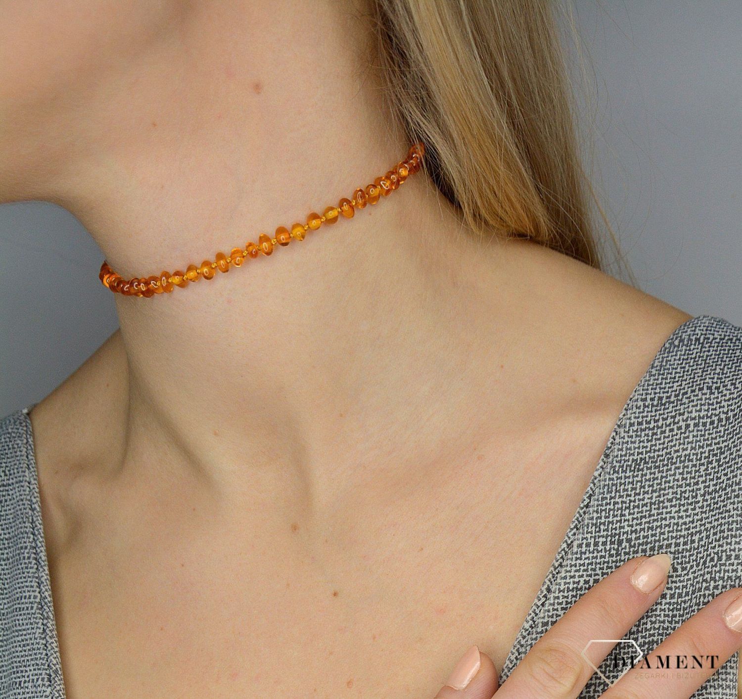 Naszyjnik choker z bursztynu DIA-NSZ-0587-INNE.jpg