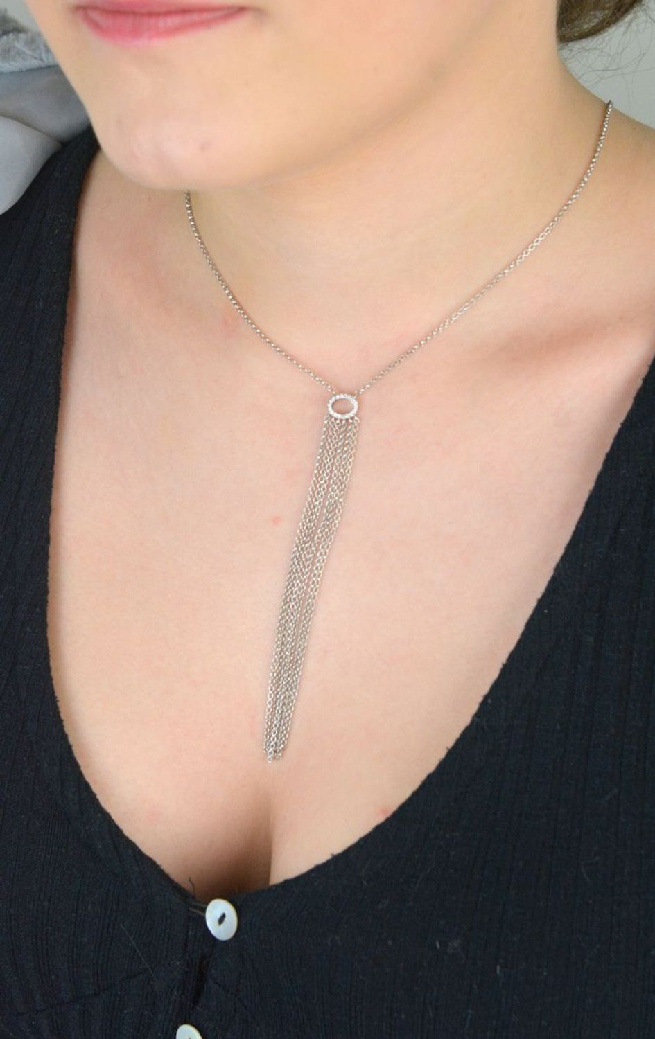 Srebrny naszyjnik celebrytka zawieszka z długimi łańcuszkami DIA-NSZ-APARTI1-925.jpg
