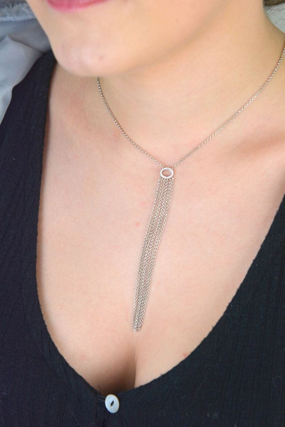 Srebrny naszyjnik celebrytka zawieszka z długimi łańcuszkami DIA-NSZ-APARTI1-925.jpg