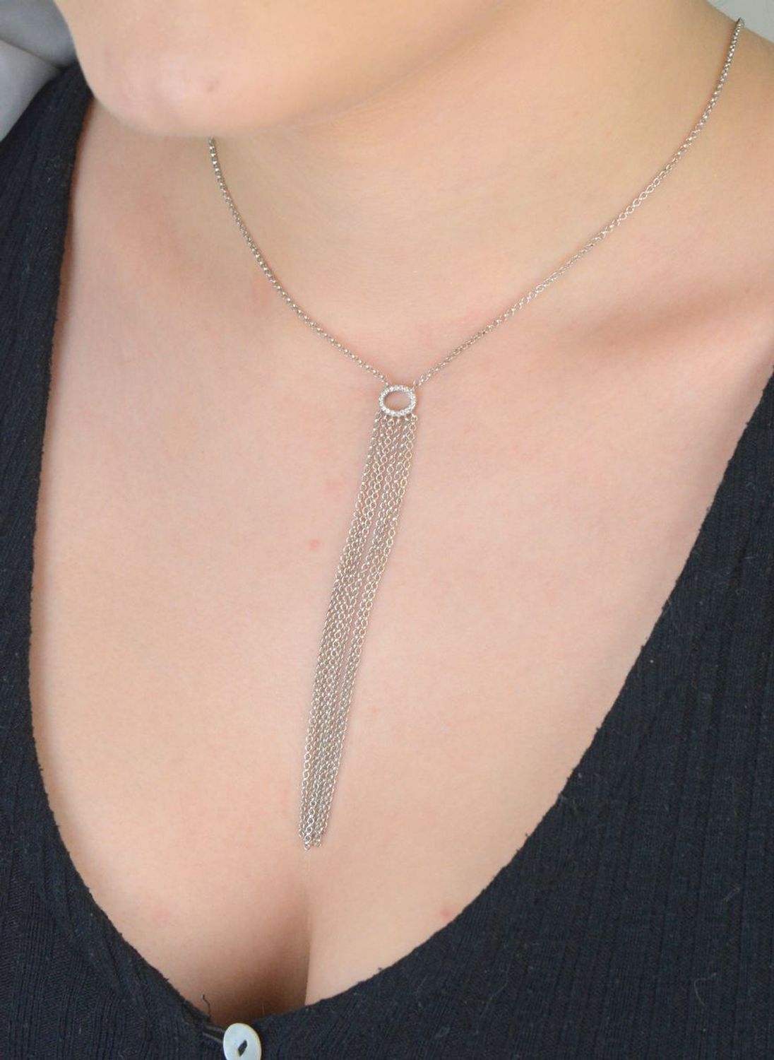 Srebrny naszyjnik celebrytka zawieszka z długimi łańcuszkami DIA-NSZ-APARTI1-925.jpg