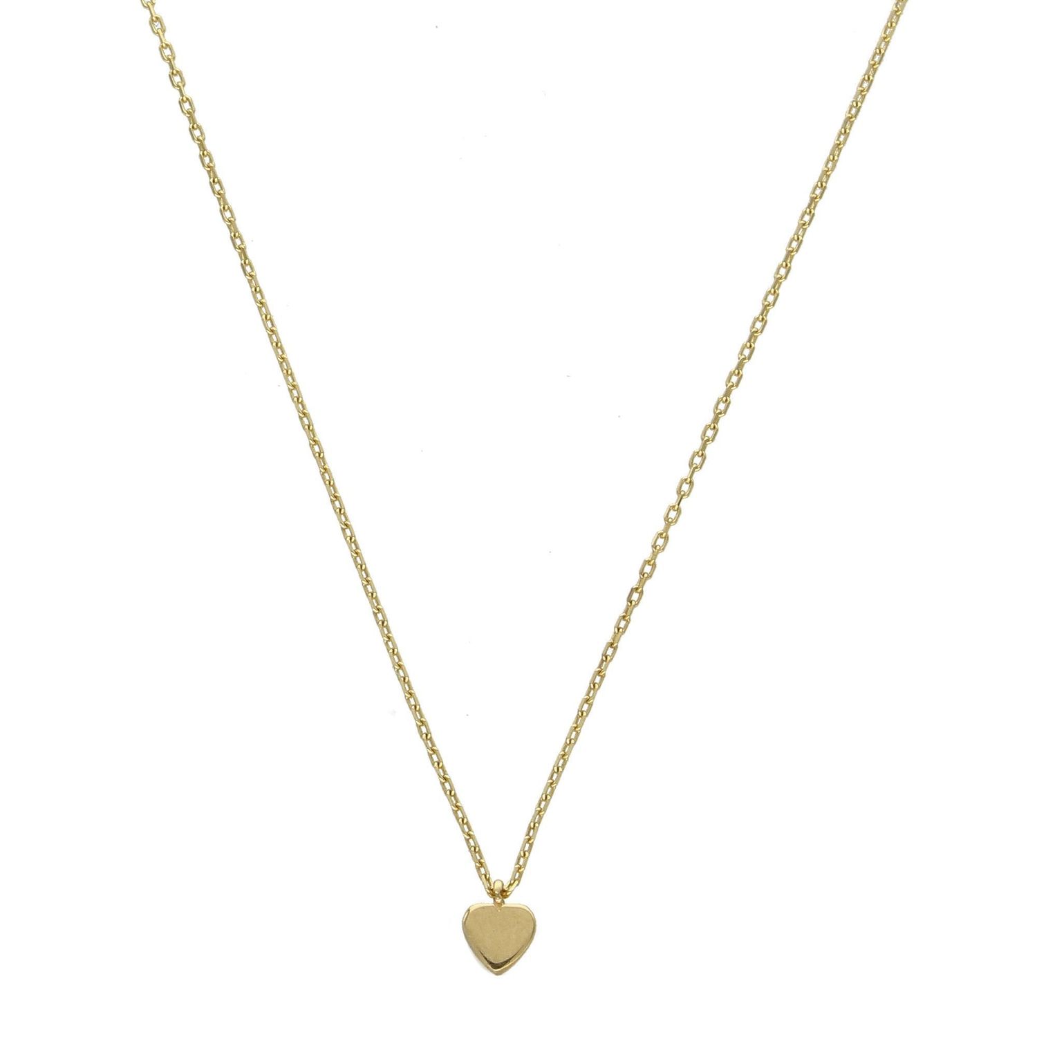 Złoty naszyjnik celebrytka 585 Malutkie serduszko DIA-NSZ-1008K-585.jpg