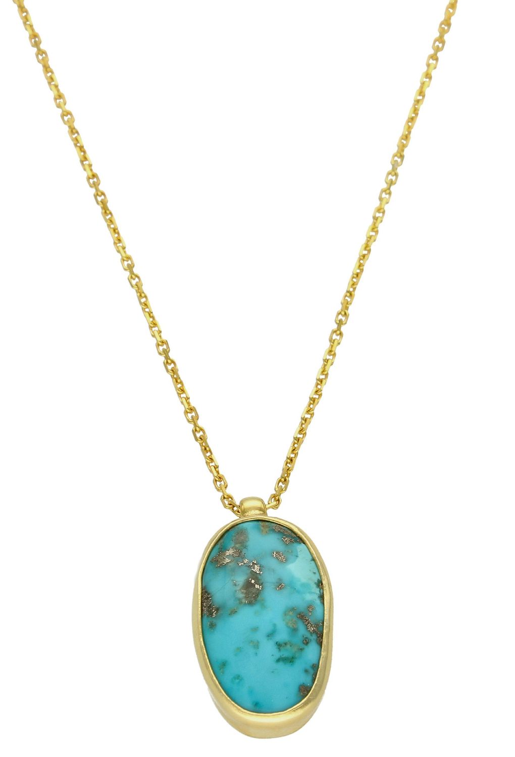 Srebrny naszyjnik damski pokryty złotem z dużym kamieniem DIA-NSZ-10318-925. Naszyjnik damski srebrny. Naszyjnik srebrny pozłacany. Naszyjnik z kamieniem. Naszyjnik z turkusem (1).jpg