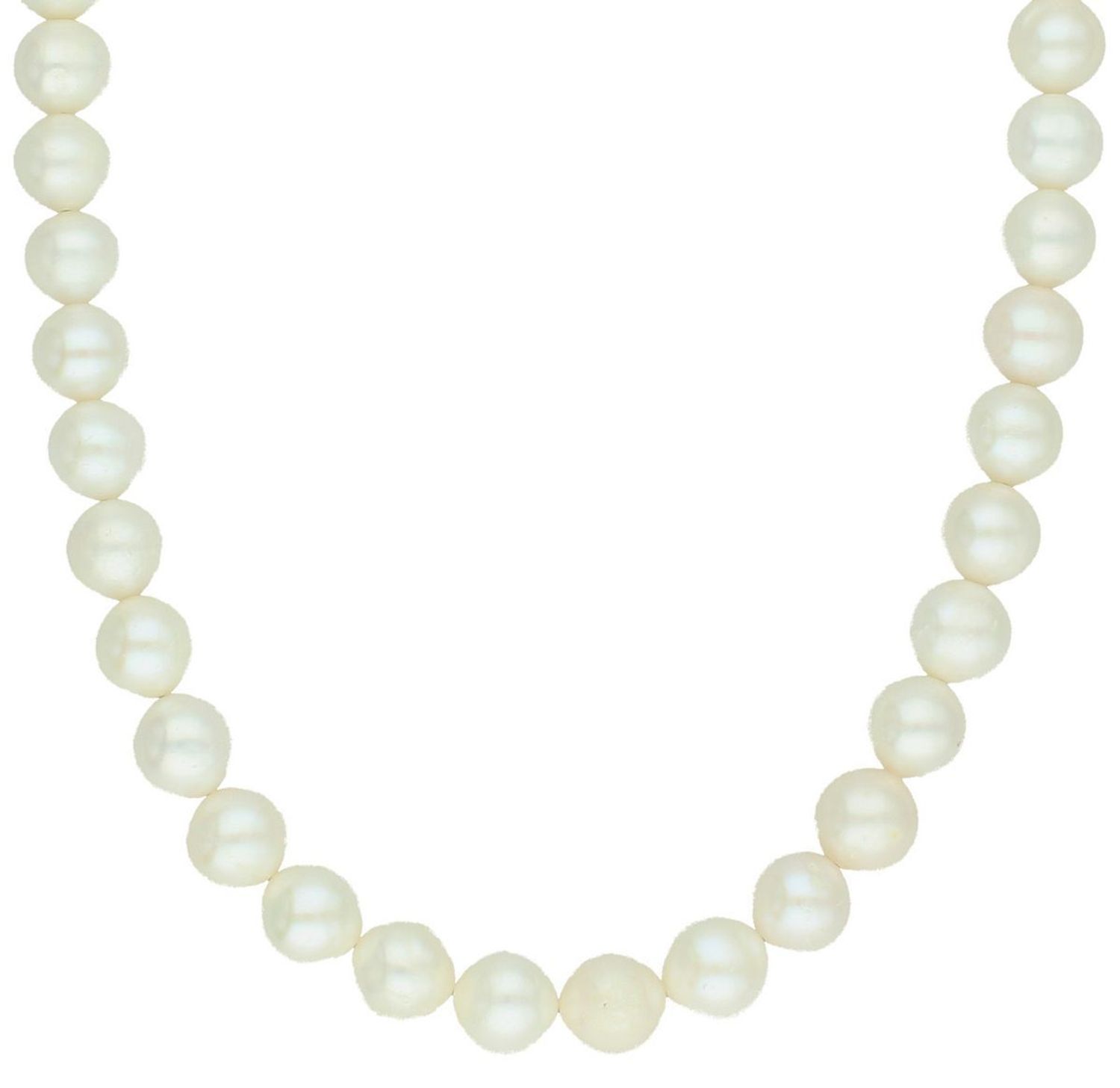 Naszyjnik z naturalnych białych pereł 9 mm  Srebro 925  Długość 45+4 cm (1).jpg