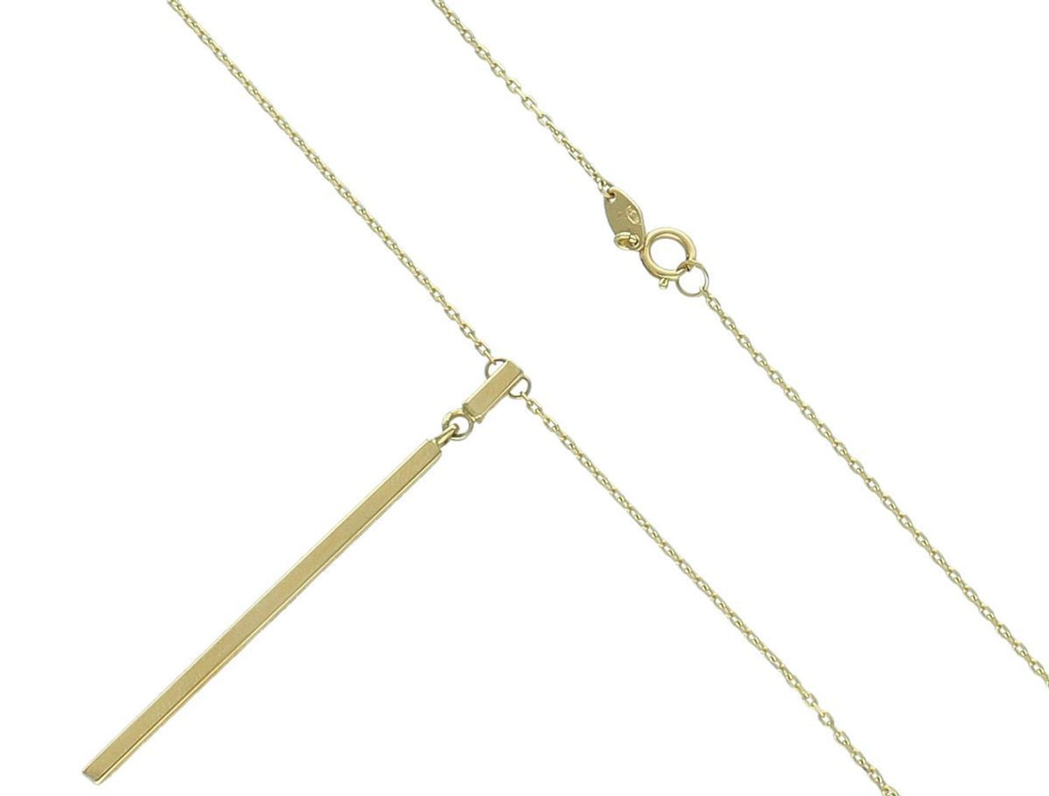 Łańcuszek złoty patyczek blaszka złoto 585 50 cm DIA-NSZ-10887-585 głowne.jpg