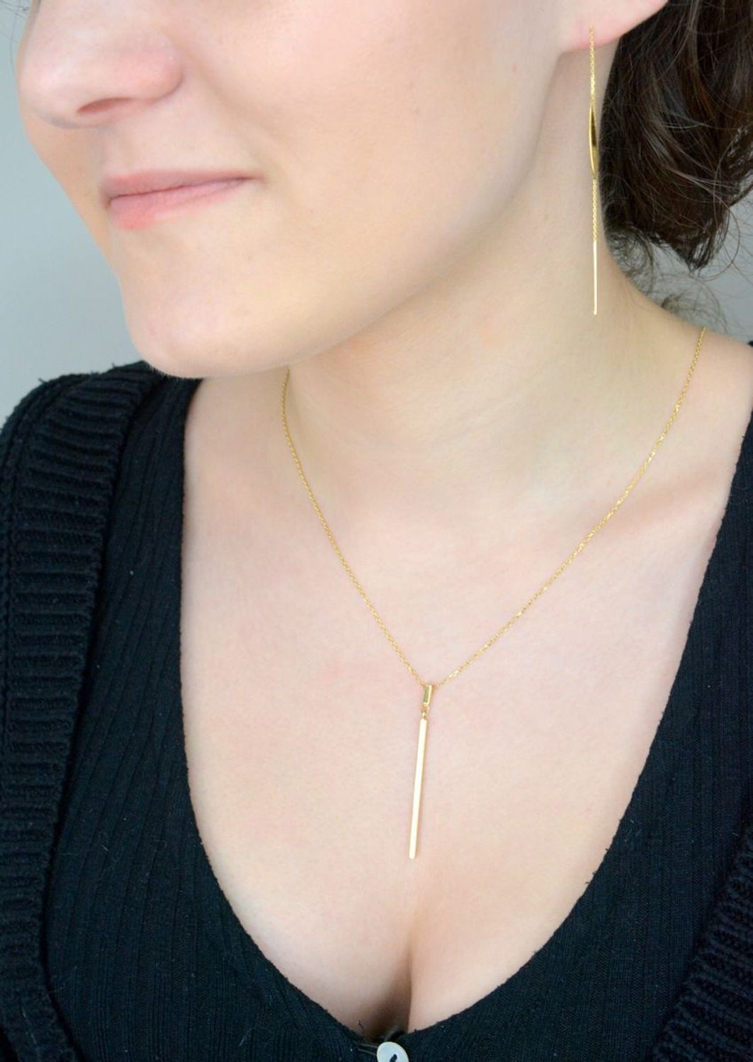 Łańcuszek złoty patyczek blaszka złoto 585 50 cm DIA-NSZ-10887-585 głowne.jpg