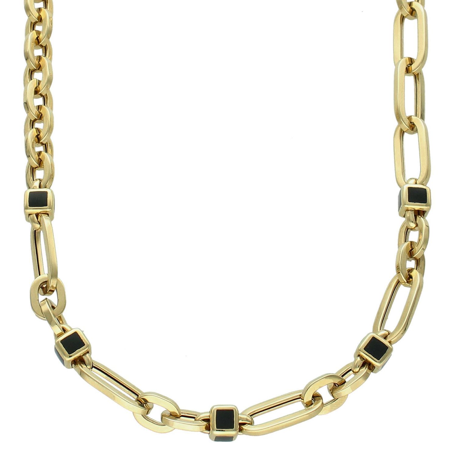 Naszyjnik złoty spinaczowy pr 585, DIA-NSZ-10997-585 Delikatny naszyjnik wykonany z wysokiej jakości złota próby 375. Łańcuszek z prostych owalnych ogniw. Złoty naszyjnik idealnie sprawdzi się 1.jpg