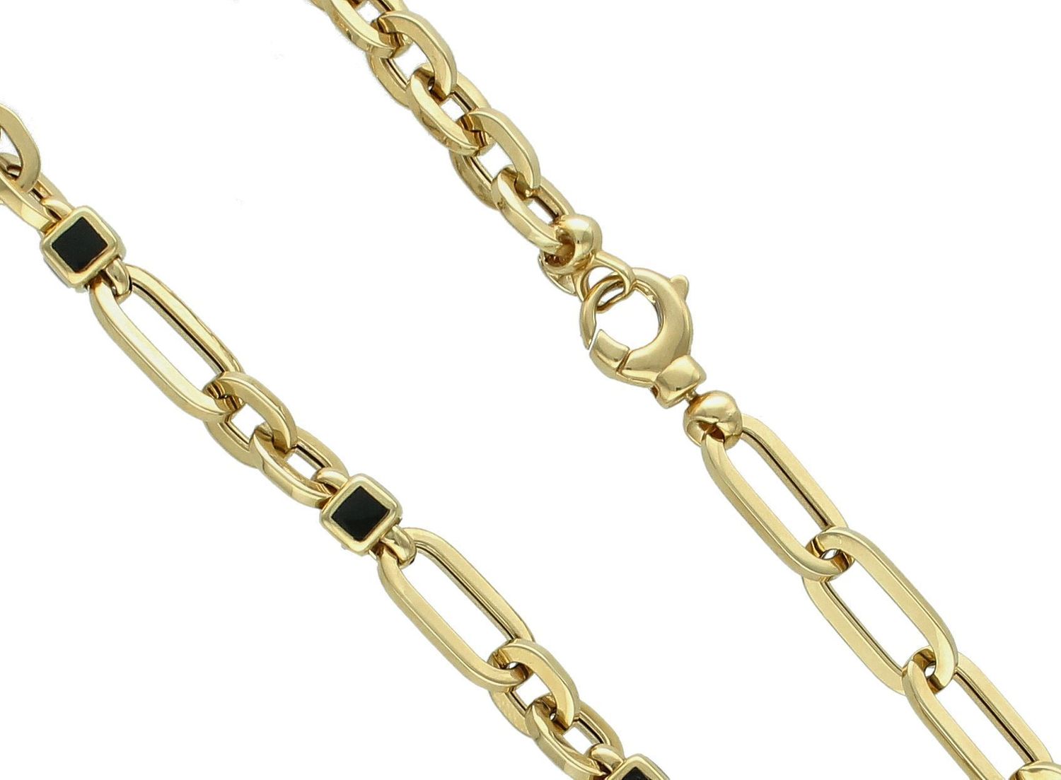 Naszyjnik złoty spinaczowy pr 585, DIA-NSZ-10997-585 Delikatny naszyjnik wykonany z wysokiej jakości złota próby 375. Łańcuszek z prostych owalnych ogniw. Złoty naszyjnik idealnie sprawdzi się 1.jpg