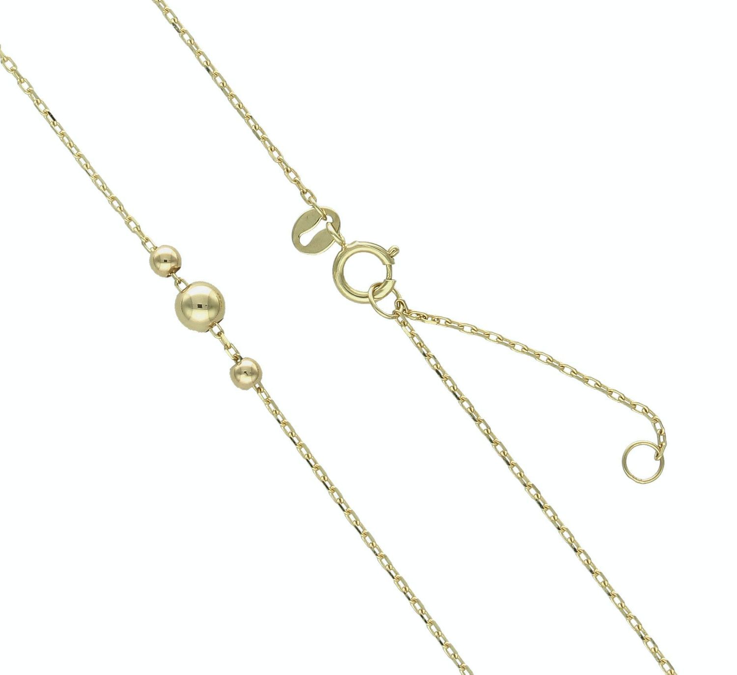 Naszyjnik damski złoty 375 Złota celebrytka z trzema kulkami DIA-NSZ-11195-375 (2).jpg