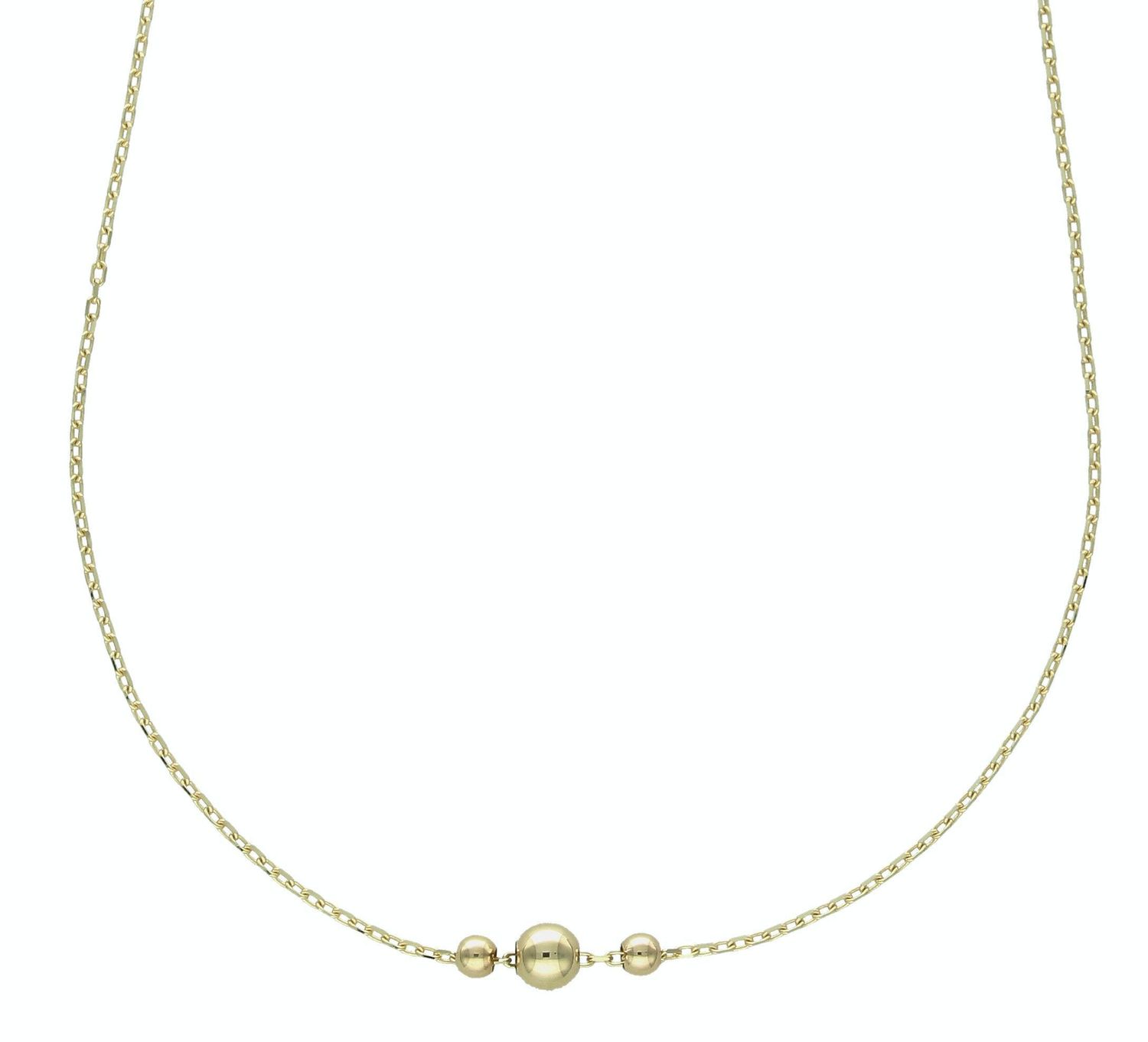 Naszyjnik damski złoty 375 Złota celebrytka z trzema kulkami DIA-NSZ-11195-375 (2).jpg