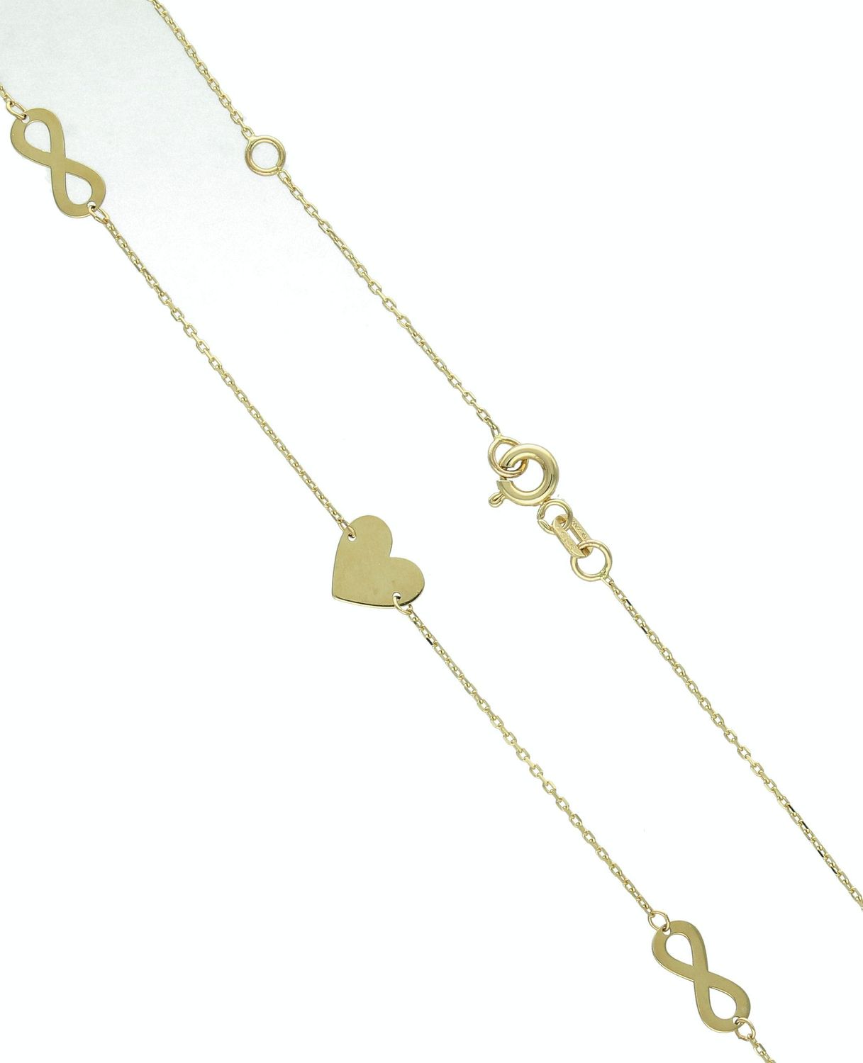 Naszyjnik damski złoty 585 Serce ze znakami nieskończoności DIA-NSZ-11229-585 (1).jpg