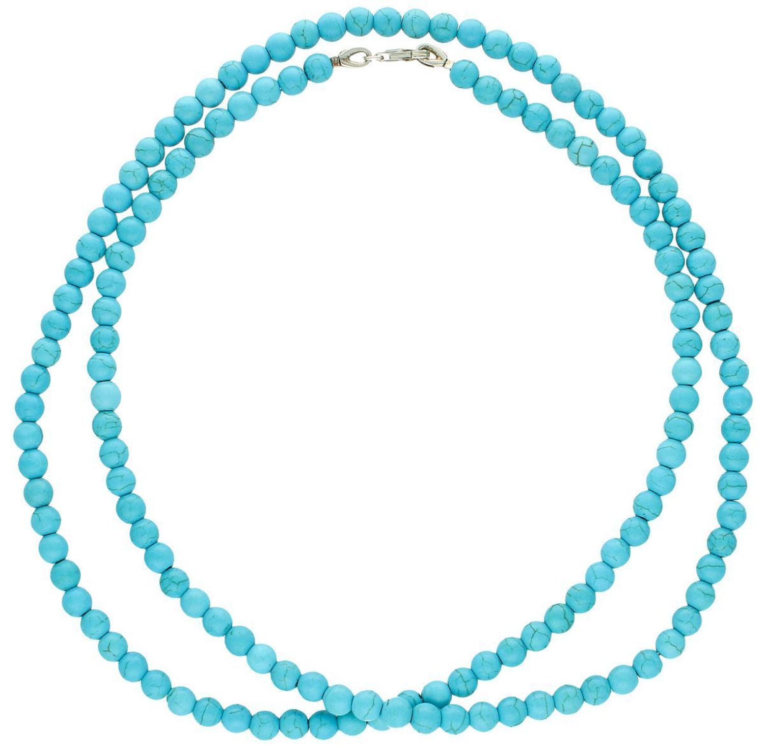 Elegancki naszyjnik ze srebra 925, zdobiony naturalnymi jadeitami w kolorze niebieskim. Długość 80 cm. Stylowy, trwały, idealny na prezent.2.jpg