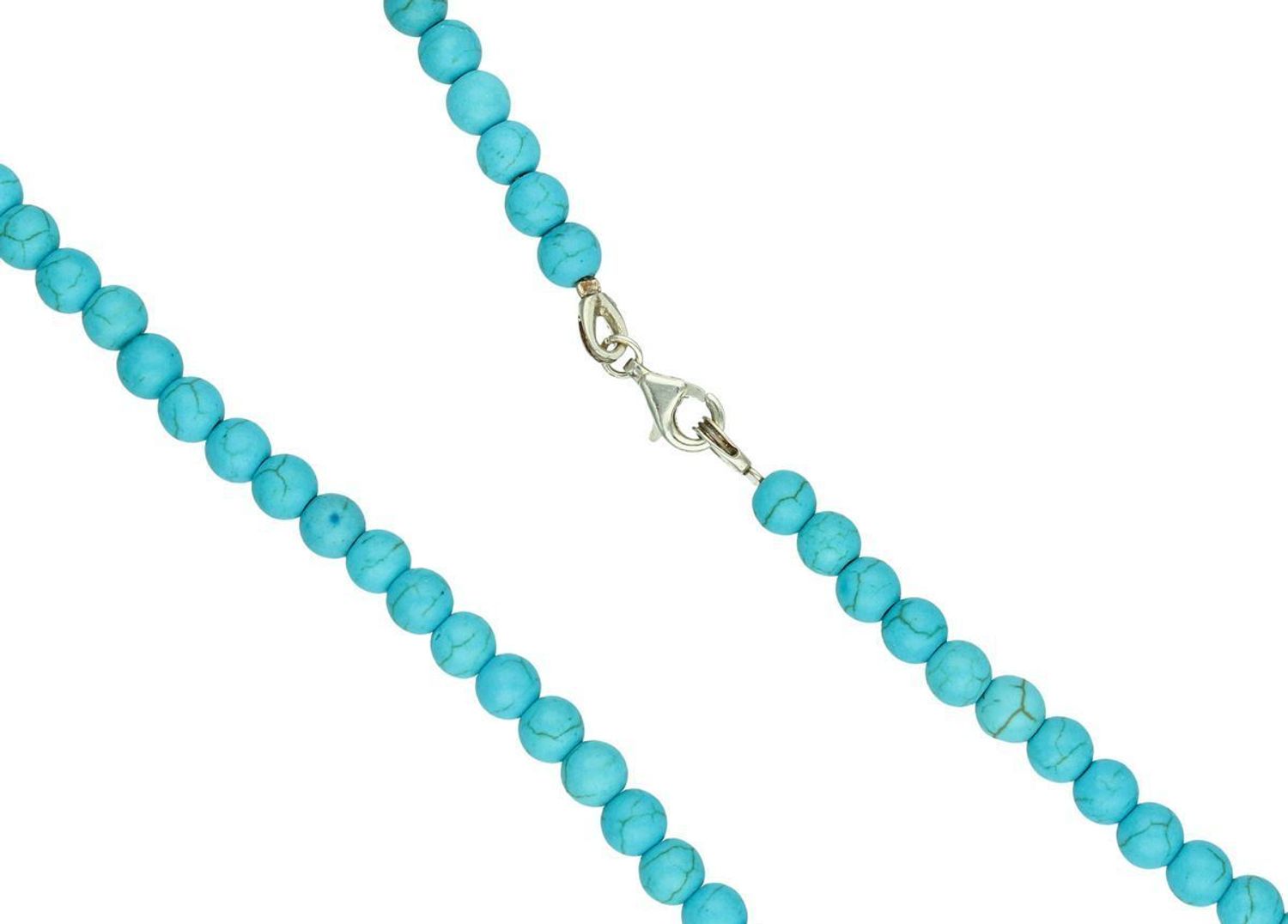 Elegancki naszyjnik ze srebra 925, zdobiony naturalnymi jadeitami w kolorze niebieskim. Długość 80 cm. Stylowy, trwały, idealny na prezent.2.jpg