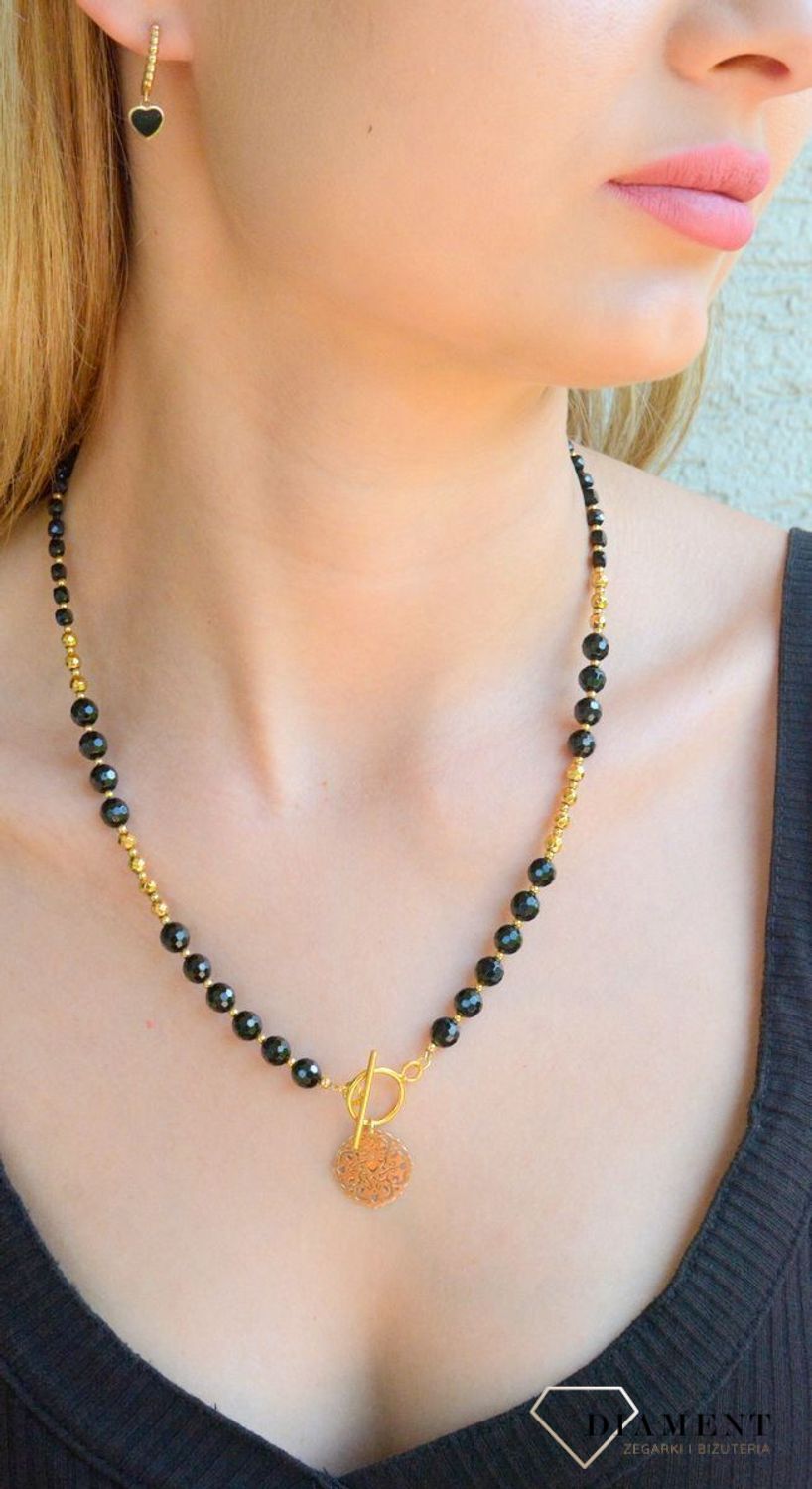 Srebrny naszyjnik damski 925 z turmalinem ozdobne zapięcie Tiffaniego DIA-NSZ-11451-925. Srebrny naszyjnik damski. Naszyjnik z kamieniami naturalnymi. Naszyjnik z turmalinem. Naszyjnik damski z kamieniami naturalnymi idealny na lato. H.jpg