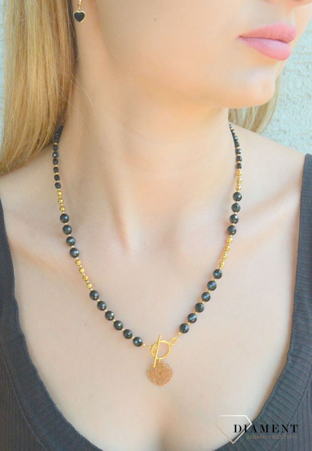 Srebrny naszyjnik damski 925 z turmalinem ozdobne zapięcie Tiffaniego DIA-NSZ-11451-925. Srebrny naszyjnik damski. Naszyjnik z kamieniami naturalnymi. Naszyjnik z turmalinem. Naszyjnik damski z kamieniami naturalnymi idealny na lato. H.jpg