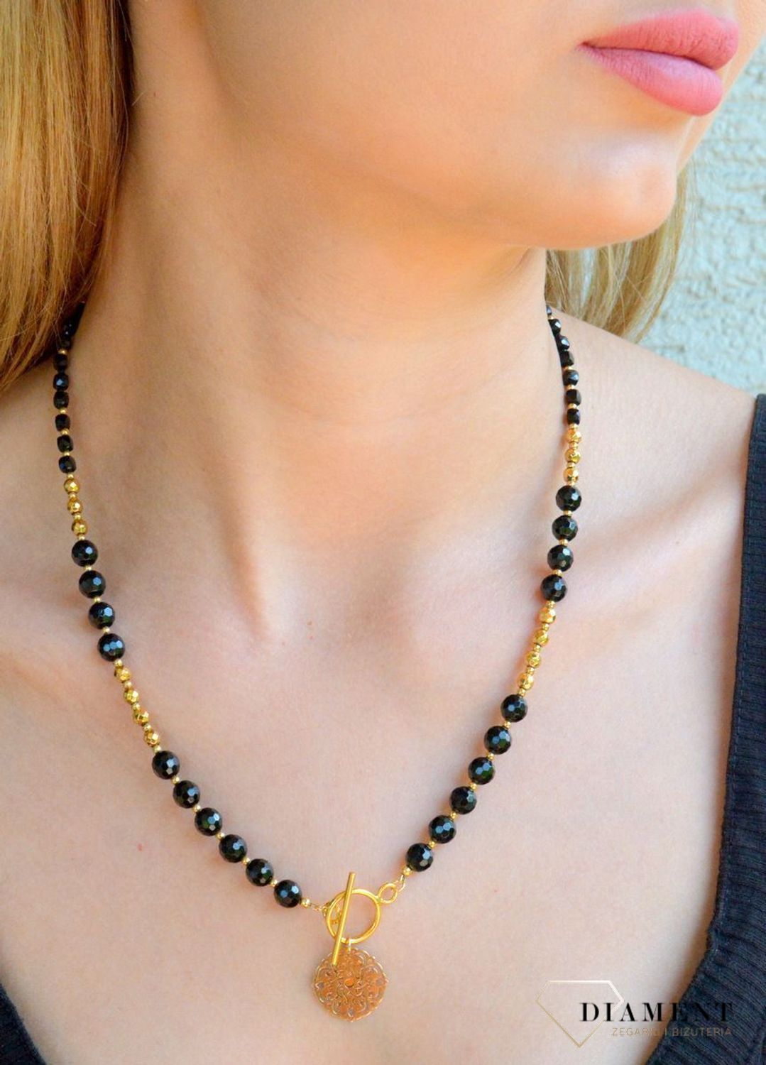 Srebrny naszyjnik damski 925 z turmalinem ozdobne zapięcie Tiffaniego DIA-NSZ-11451-925. Srebrny naszyjnik damski. Naszyjnik z kamieniami naturalnymi. Naszyjnik z turmalinem. Naszyjnik damski z kamieniami naturalnymi idealny na lato. H.jpg