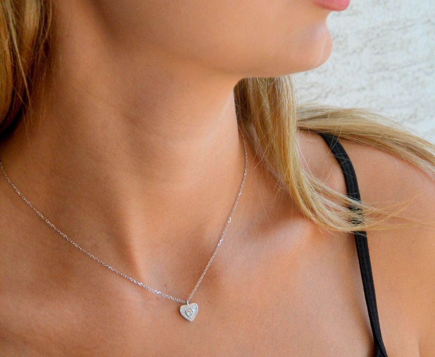 Srebrny naszyjnik damski 92 celebrytka z sercem 45 cm DIA-NSZ-11653-925 (1).jpg