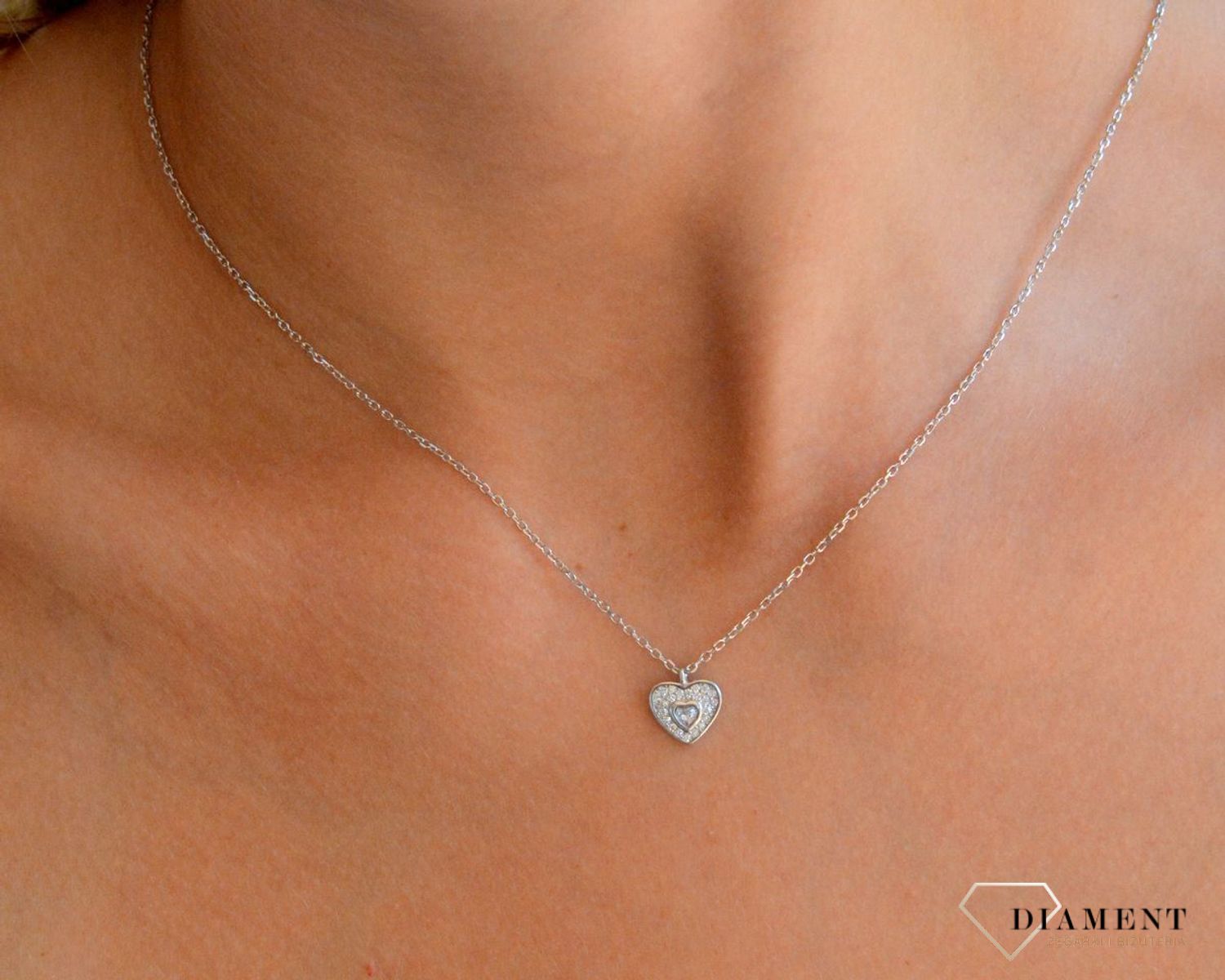 Srebrny naszyjnik damski 92 celebrytka z sercem 45 cm DIA-NSZ-11653-925 (1).jpg