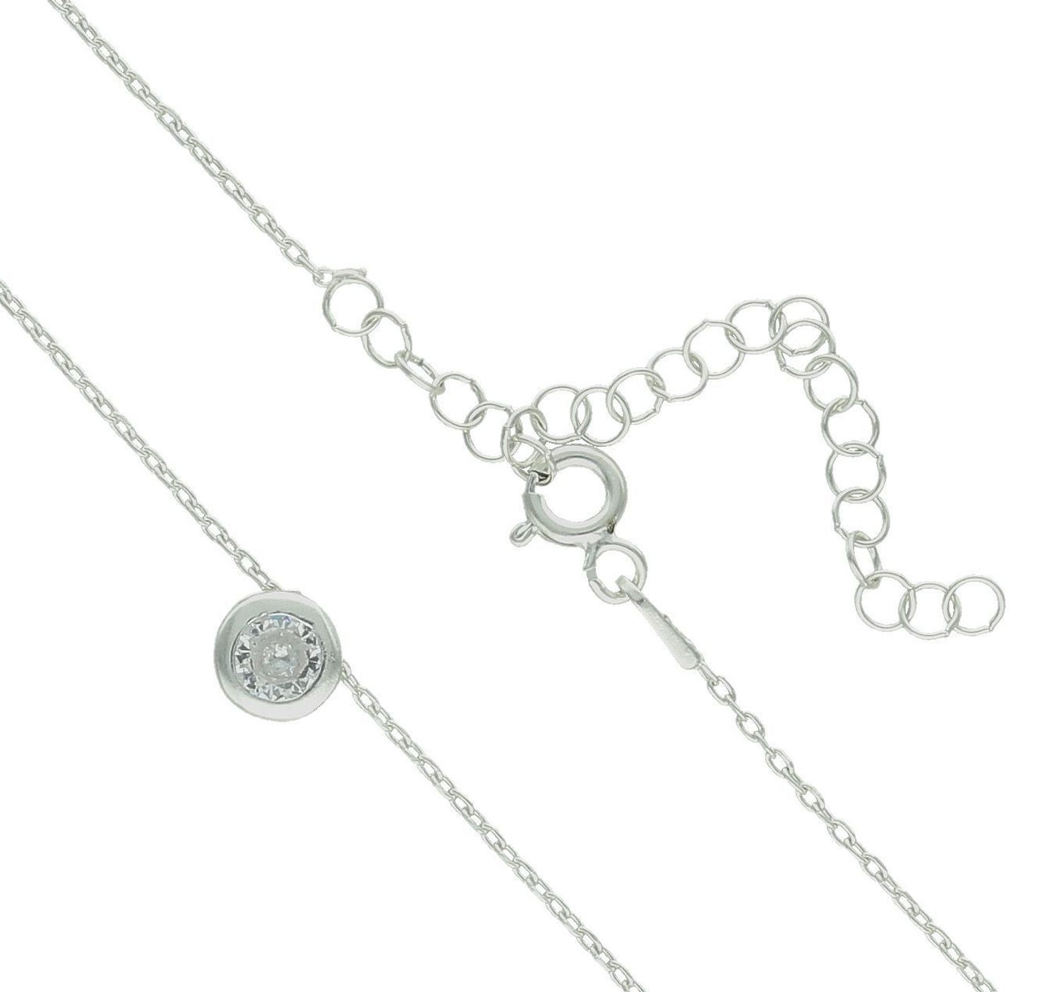 Srebrny naszyjnik damski 92 celebrytka z okrągłą cyrkonią 45 cm DIA-NSZ-11654-925 (2).jpg