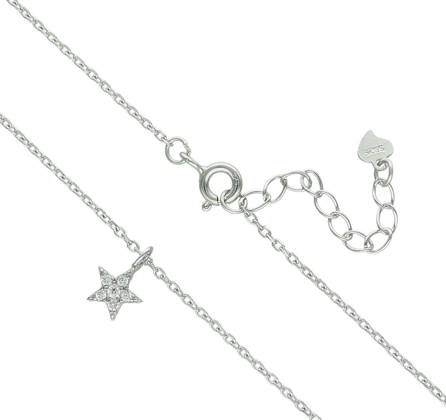 Srebrny naszyjnik damski 92 celebrytka z gwiazdką 45 cm DIA-NSZ-11655-925 (1).jpg