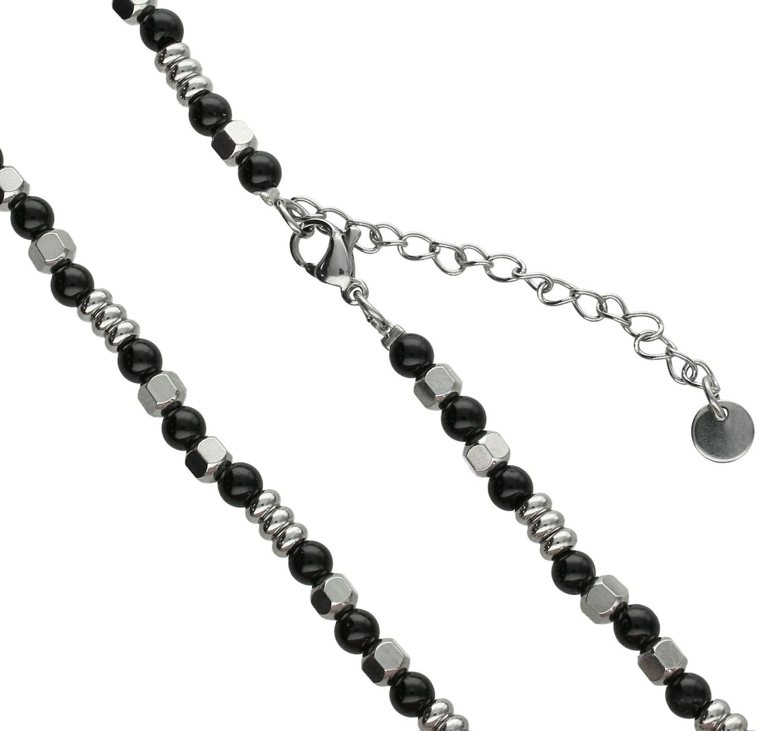 Naszyjnik męski stalowy z czarne kulki DIA-NSZ-11684-STAL (2).jpg