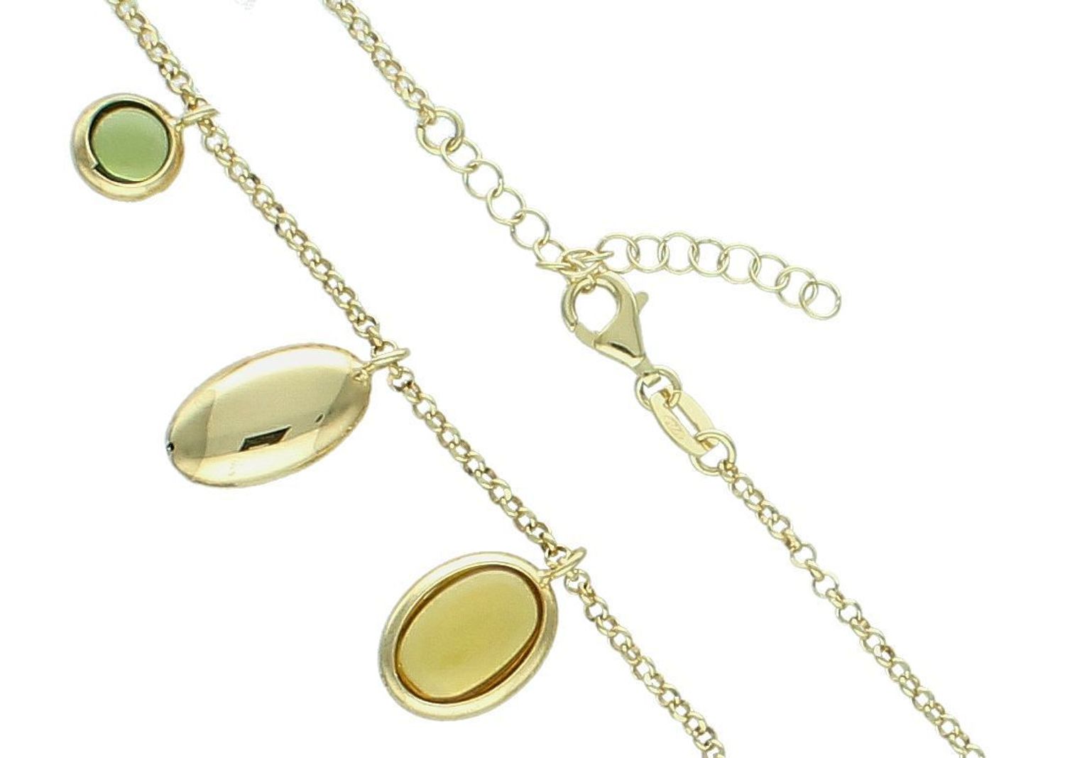 Naszyjnik srebrny pozł. kolorowe cyrkonie pr 925, DIA-NSZ-11687-925 Naszyjnik wykonany z najwyższej jakości srebra. Idealny pomysł na prezent dla każdej kobiety. Naszyjnik będzie idealnym prezentem dla ukochane1.jpg