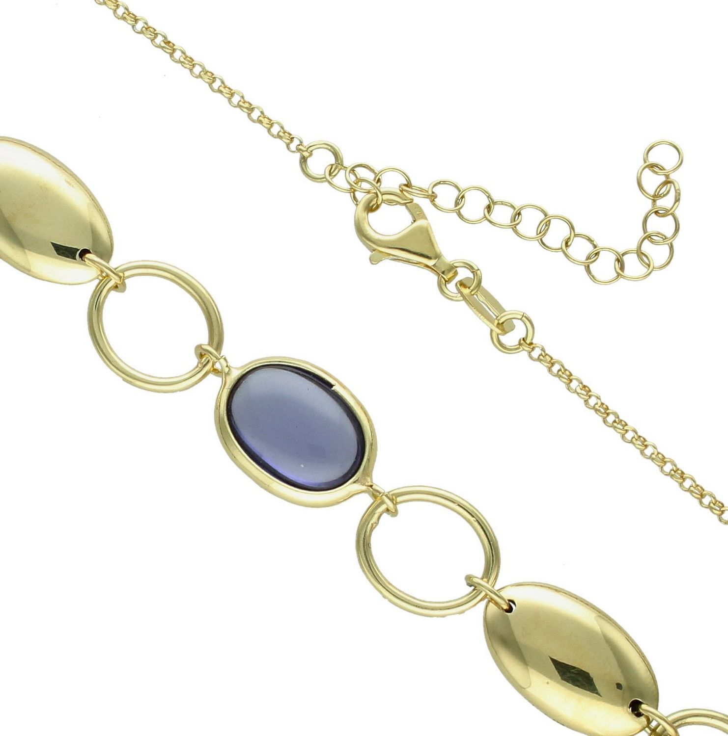 Srebrny naszyjnik damski pokryty złotem z kolorowymi cyrkoniami DIA-NSZ-11688-925 (4).jpg