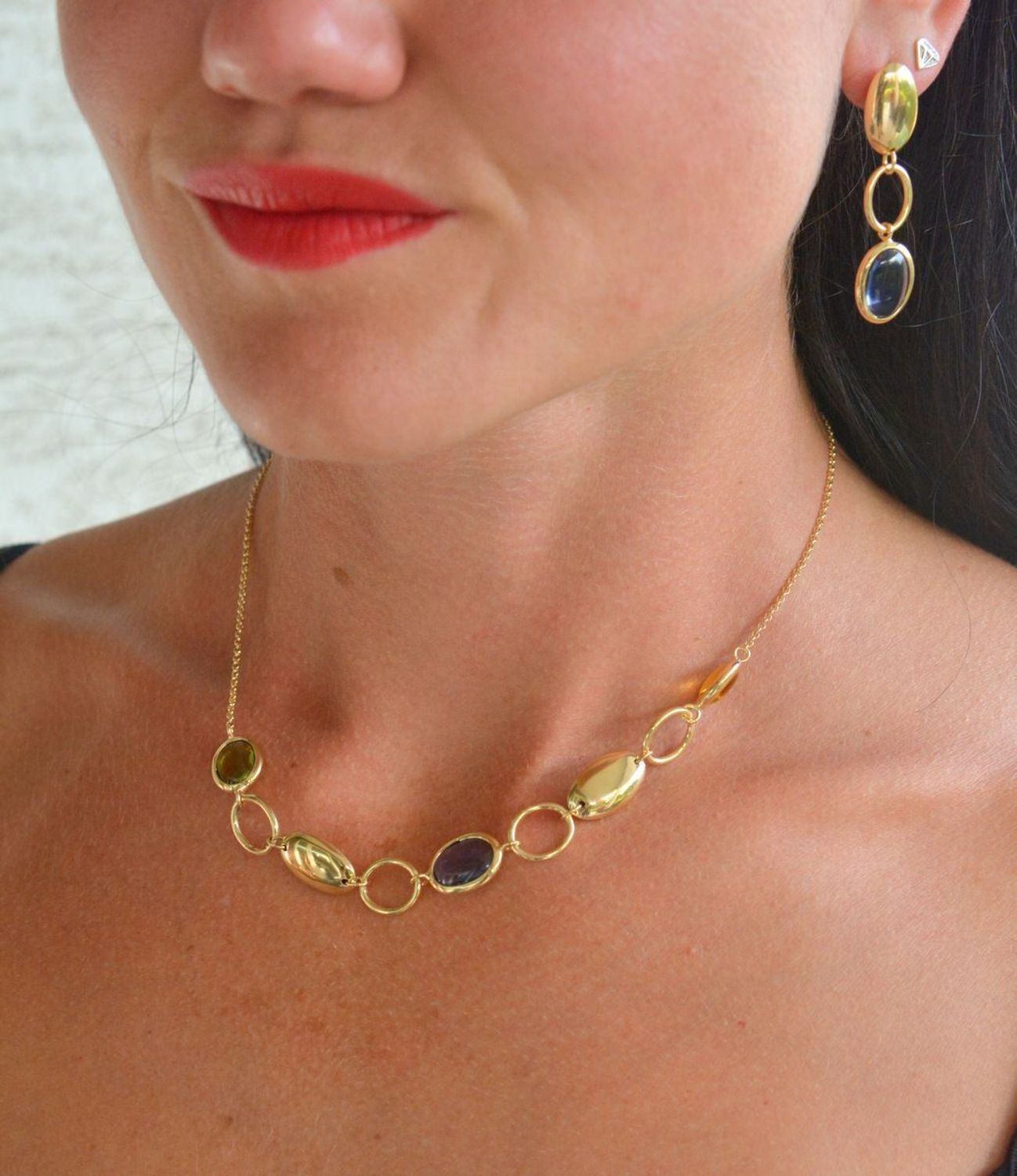 Srebrny naszyjnik damski pokryty złotem z kolorowymi cyrkoniami DIA-NSZ-11688-925 (4).jpg