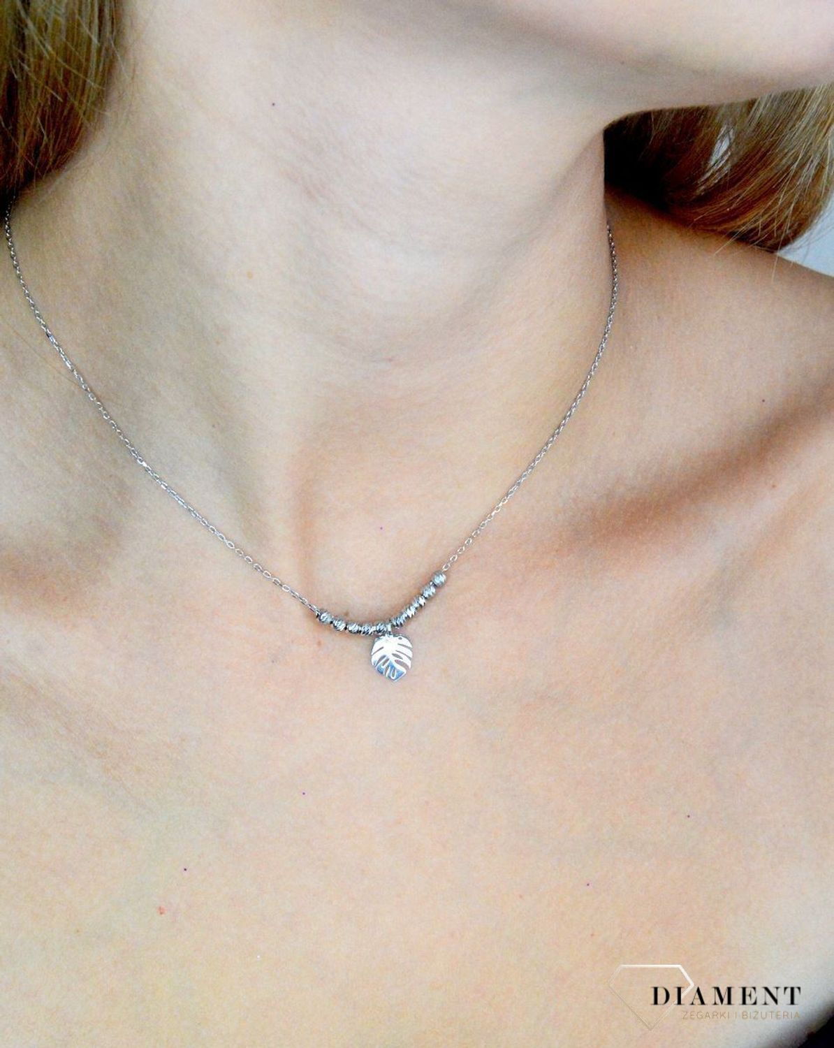 Srebrny naszyjnik damski 925 celebrytka monstera z kuleczkami DIA-NSZ-11758-925 (1).jpg