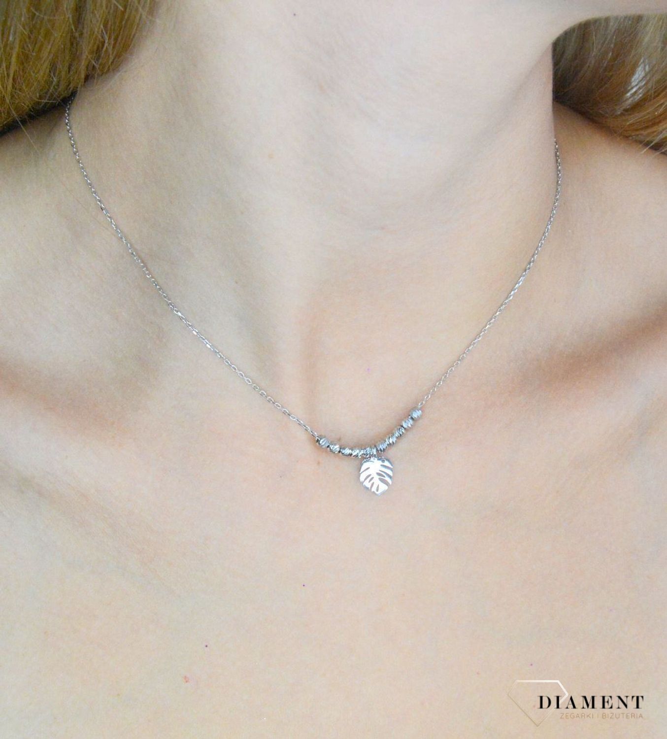 Srebrny naszyjnik damski 925 celebrytka monstera z kuleczkami DIA-NSZ-11758-925 (1).jpg
