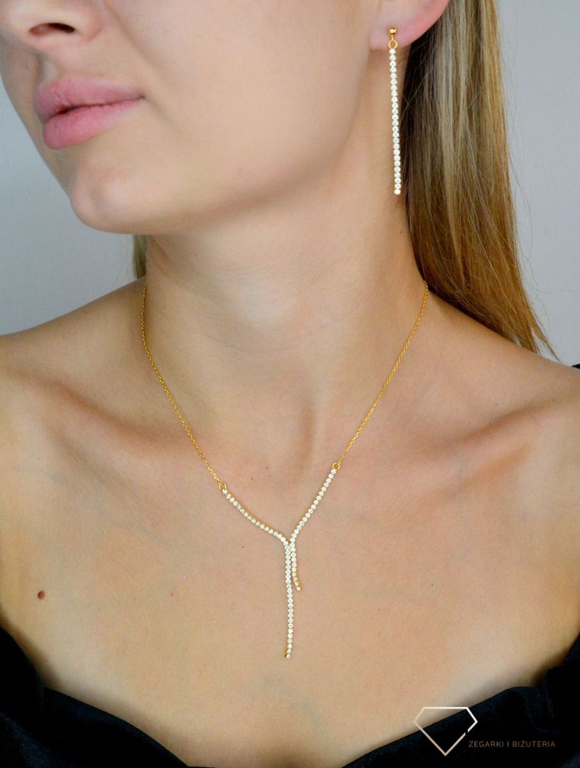 Srebrny naszyjnik damski 925 pozłacana celebrytka z cyrkoniami DIA-NSZ-11762-925 (1).jpg