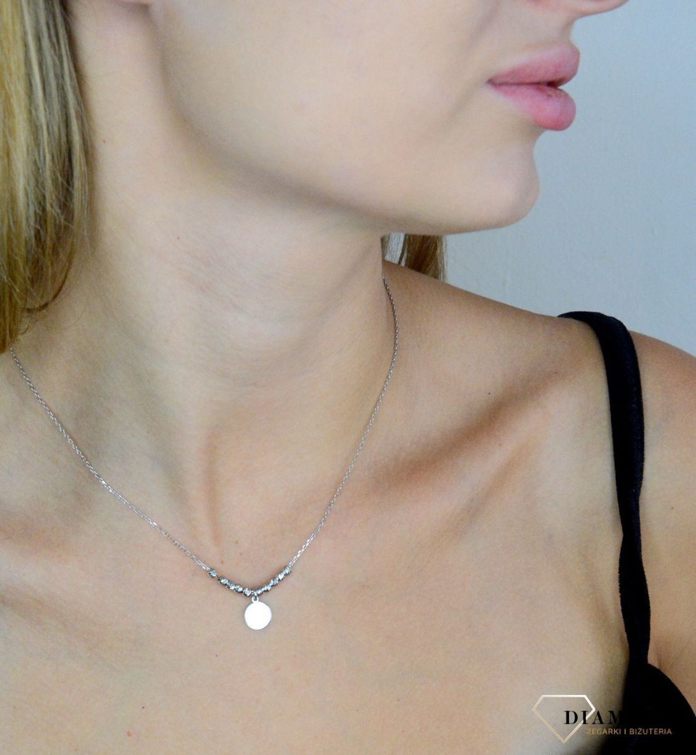 Srebrny naszyjnik damski 925 celebrytka z kuleczkami DIA-NSZ-11766-925. Srebrny naszyjnik damski. Naszyjnik srebrny celebrytka. Naszyjnik srebrny damski z kuleczkami. Srebrny naszyjnik dla kobiety na prezent..jpg