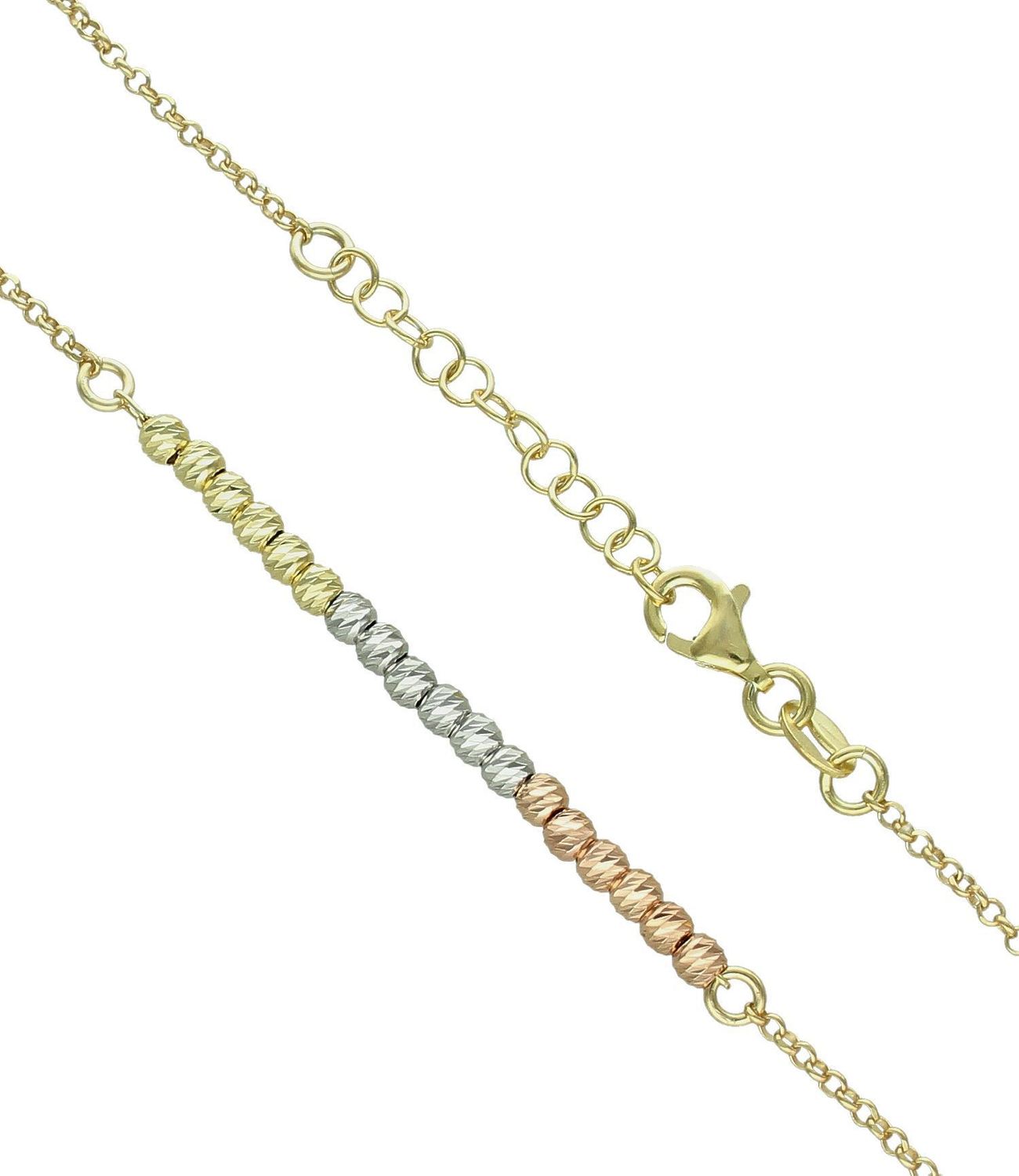 Srebrny naszyjnik damski 925 pozłacana celebrytka z kuleczkami DIA-NSZ-11775-925 (3).jpg