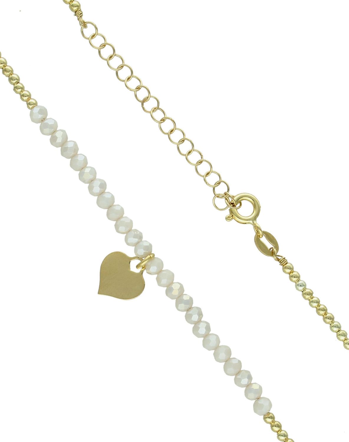 Srebrny naszyjnik damski 925 pozłacane kuleczki z kamieniami i sercem DIA-NSZ-11777-925 (2).jpg