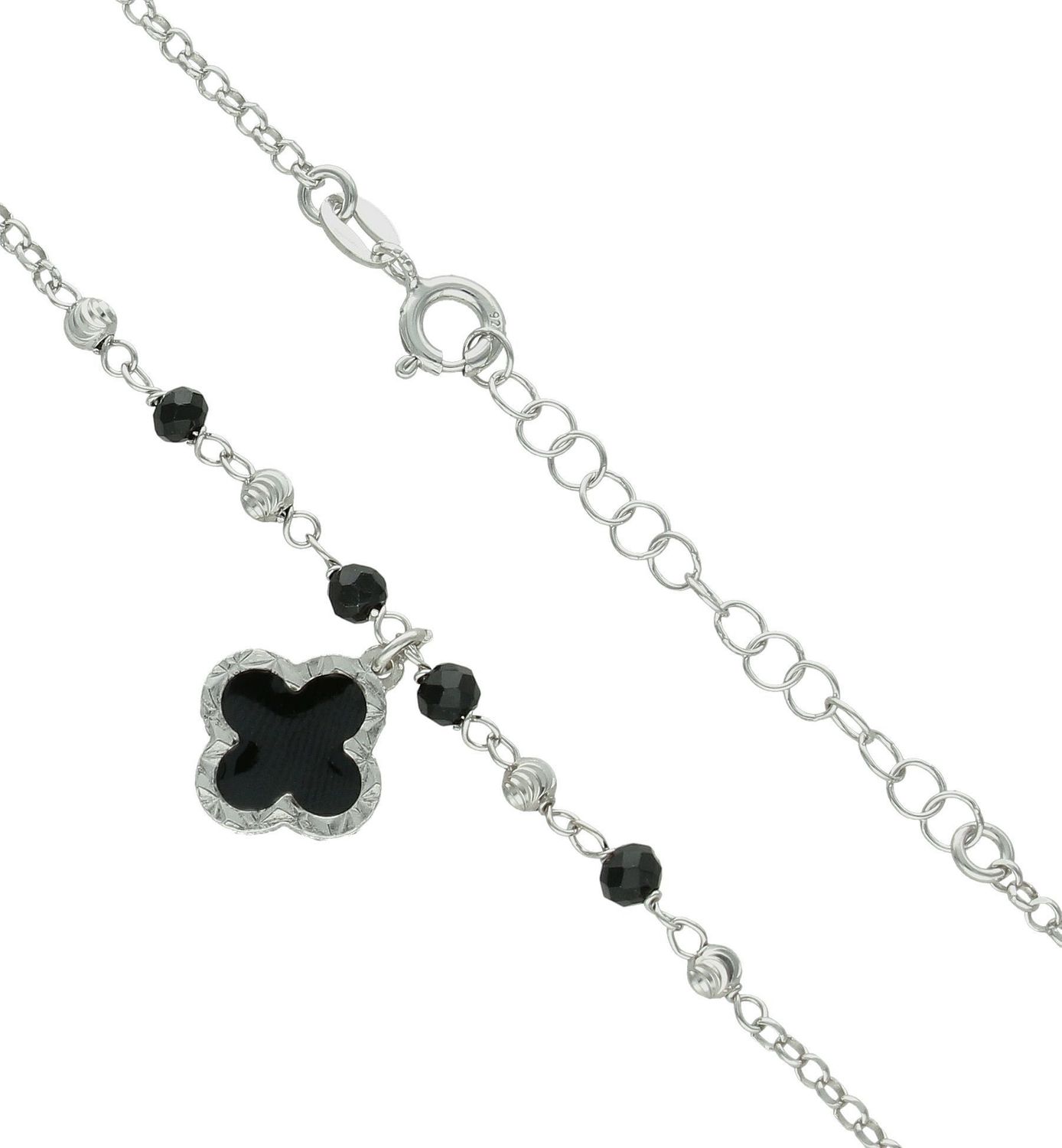 Srebrny naszyjnik damski 925 celebrytka z koniczyną DIA-NSZ-11778-925 (2).jpg