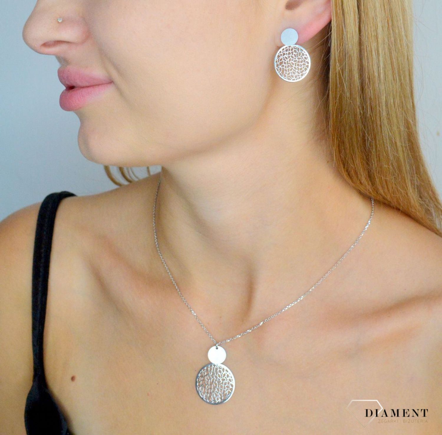 Srebrny naszyjnik damski 925 celebrytka z ażurowym kółkiem DIA-NSZ-11780-925 (1).jpg