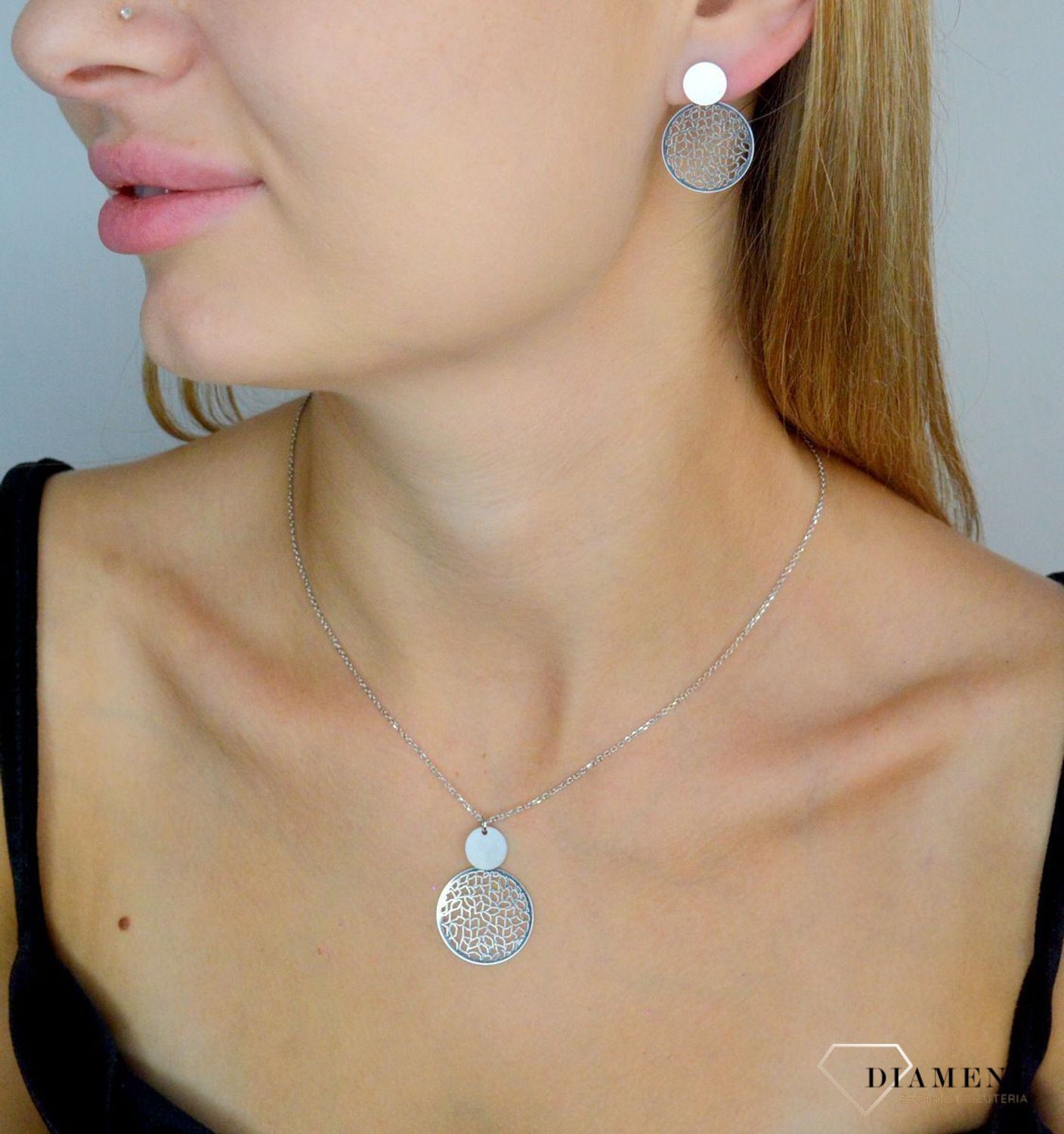 Srebrny naszyjnik damski 925 celebrytka z ażurowym kółkiem DIA-NSZ-11780-925 (1).jpg