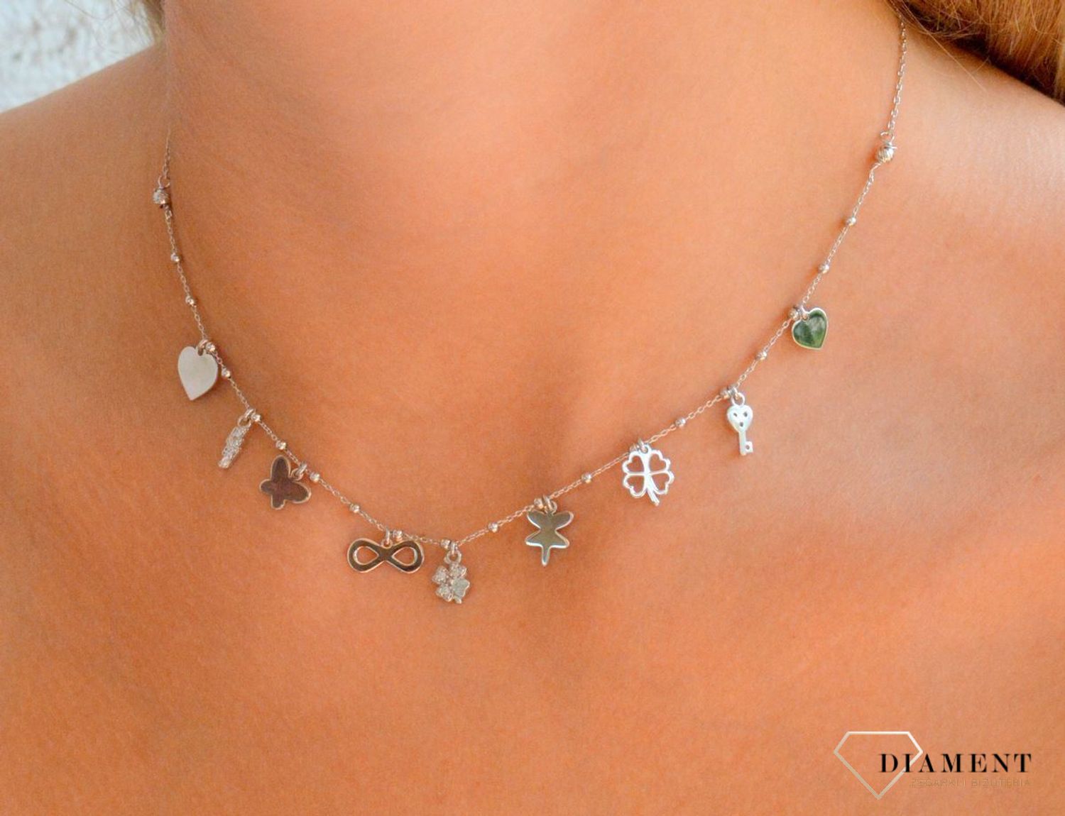 Srebrny naszyjnik damski 925 celebrytka z wiszącymi zawieszkami DIA-NSZ-11781-925 (2).jpg